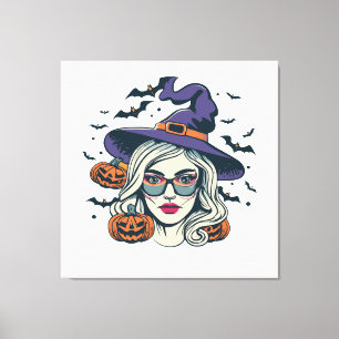 Toile sorcières halloween drôle halloween