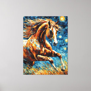 Toile Sorrel Horse Galloping