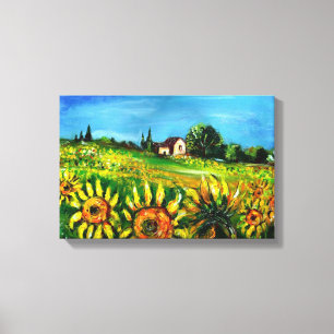 TOILE SOUFFRANCES ET CAMPAGNE EN TOSCANE