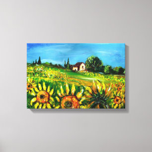 TOILE SOUFFRANCES ET CAMPAGNE EN TOSCANE
