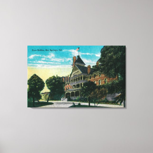 Toile Sources thermales en Robles Paso, CAPaso Robles, C (Recto)