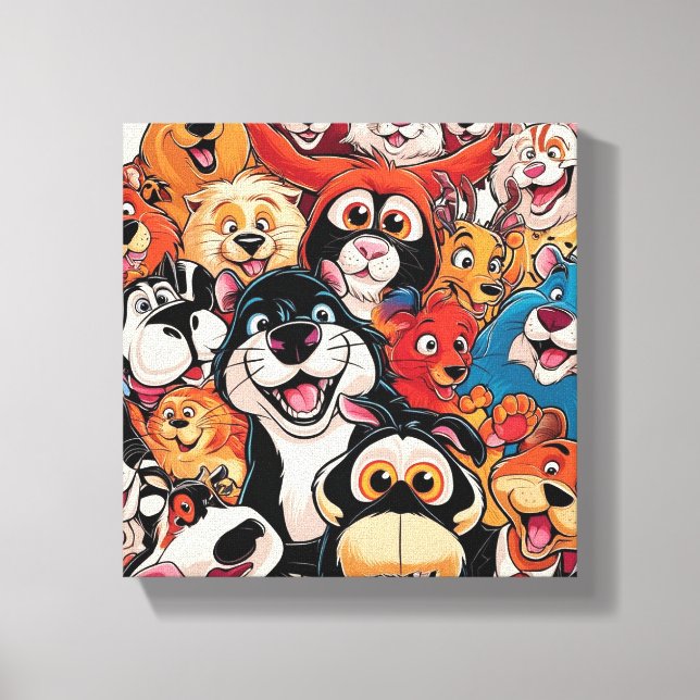 Toile Sourires tout autour de l'animal (Recto)