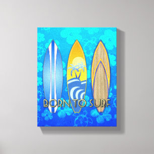 Toile Soutenu pour surfer Honu bleu