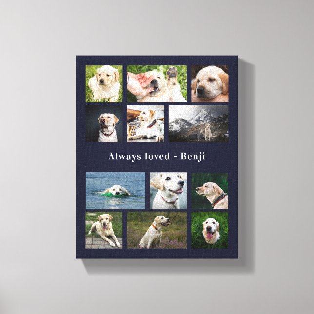 Toile Souvenir pour amateur d'animaux (Recto)