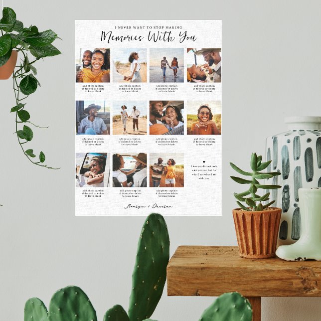 Toile Souvenirs avec vous | 11 Garde-photos (Créateur téléchargé)