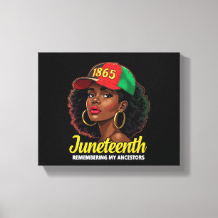 Toile Souvenirs de mes ancêtres Junetdix Mois Noir