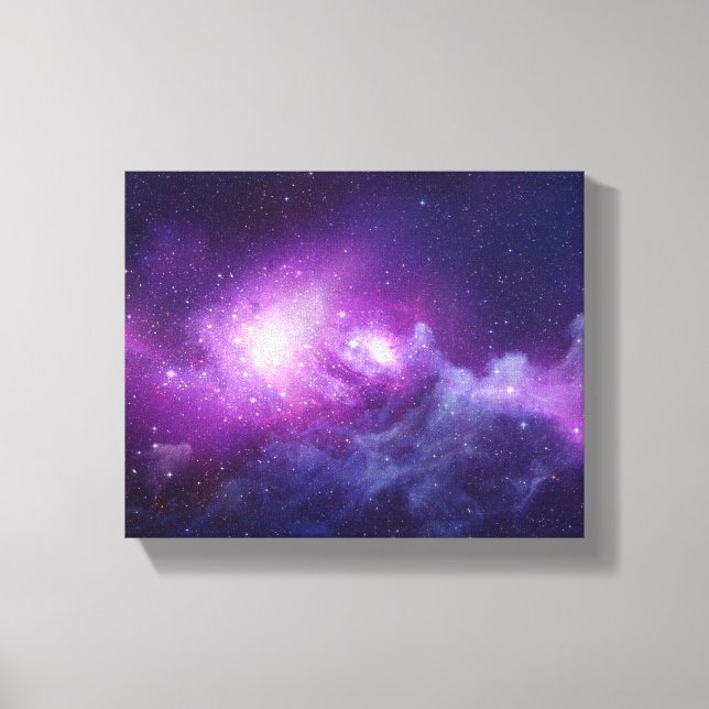Toile Space Galaxy Wall Art (Recto)