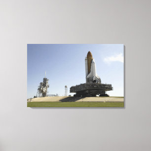 Toile Space Shuttle Endeavor approche du lancement p