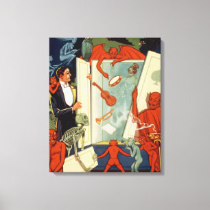 Toile Spectacle de magie vintage de Carter le Grand