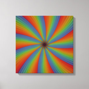 Toile Spectrum Spin – Spirale chromatique radieuse