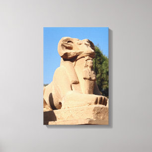 Toile Sphinx à tête de bélier dans le temple de Karnak -