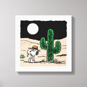 Toile Spike dans un désert illuminé par la Lune