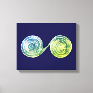 Toile Spirals Canvas Print