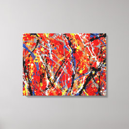 Toile SPLATTER COLORÉ LXIV - Peinture d'action -