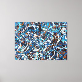 Toile SPLATTER COLORÉ LXVII - Peinture d'action -