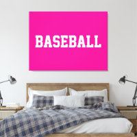 Sportif Athlétique Texte BASEBALL Blanc Sur Fond R