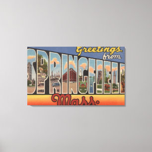 Toile Springfield, le Massachusetts - grande lettre