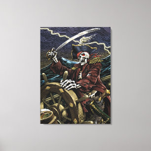 Toile squelettique de pirate