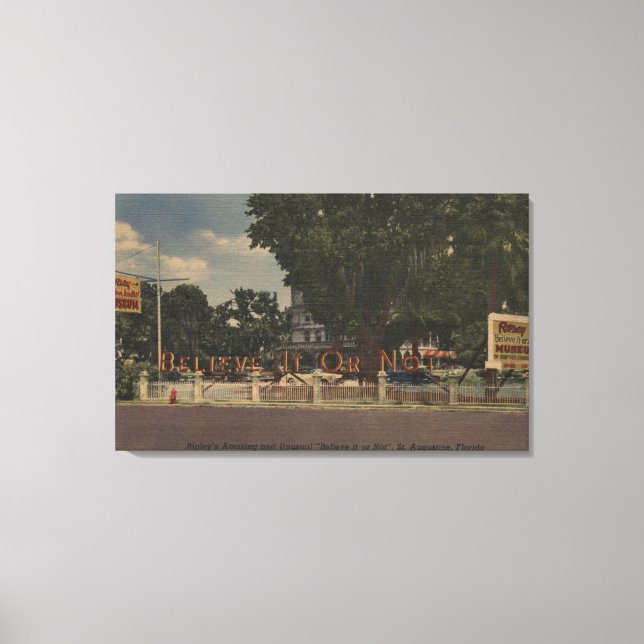 Toile St. Augustine, FL - Ripley's Believe-it-or-Not (Recto)