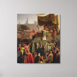 Toile St Bernard prêchant la deuxième croisade