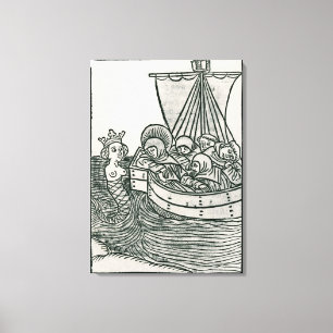 Toile St Brendan et la sirène