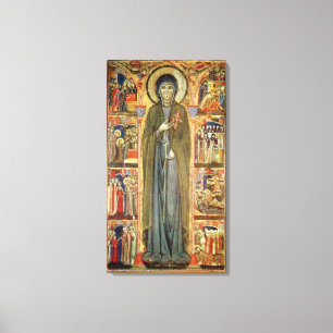 Toile St. Clare avec des scènes de sa vie