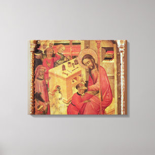 Toile St Luke fonctionnant sur la tête d'un homme,