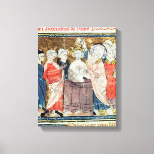 Toile St Remigius, évêque du baptême de Reims