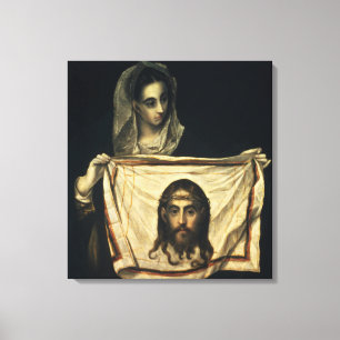 Toile St.Veronica avec le linceul saint