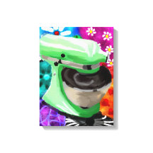 Stand Mixer Funky Art Abstrait Vert rose