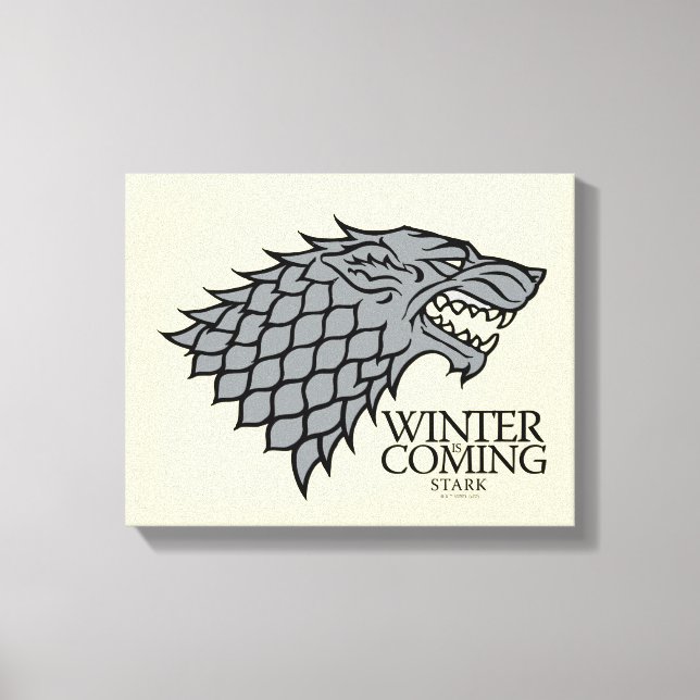 Toile Stark Sigil - L'Hiver Arrive (Recto)