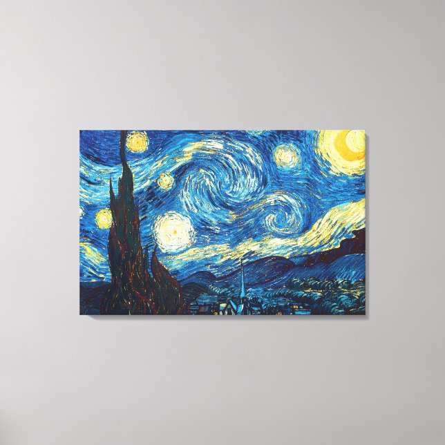 Toile Starry Starry Nuit par Vincent Van Gogh Canvas Art (Recto)