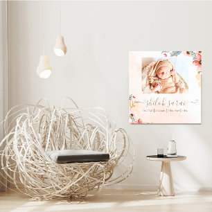 Toile Statistiques de naissance nouveau-né Canvas photo