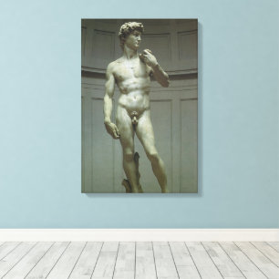 Toile Statue de David par Michel-Ange