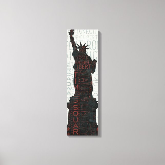 Toile Statue de la liberté Silhouette (Recto)