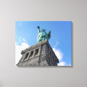 TOILE STATUE DE LA LIBERTÉ VUE D'EN BAS ENVELOPPÉE