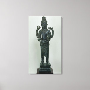 Toile Statue de Vishnu dans sa triple forme de Vishnu