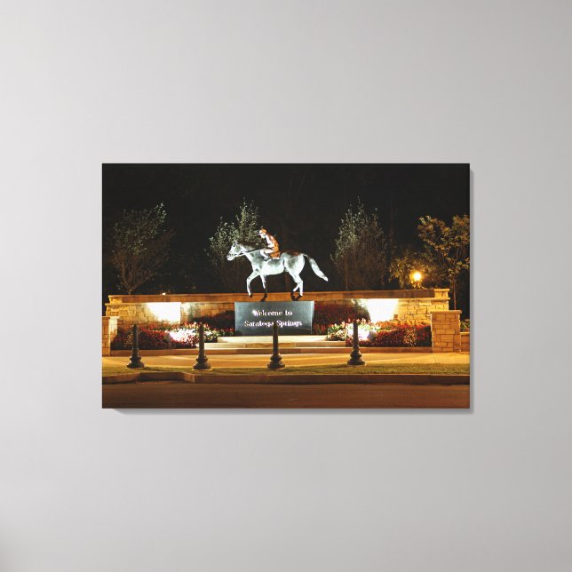 Toile Statue du Cheval Danseuse autochtone Saratoga Canv (Recto)