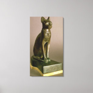 Toile Statuette d'un chat représentant la déesse Baste