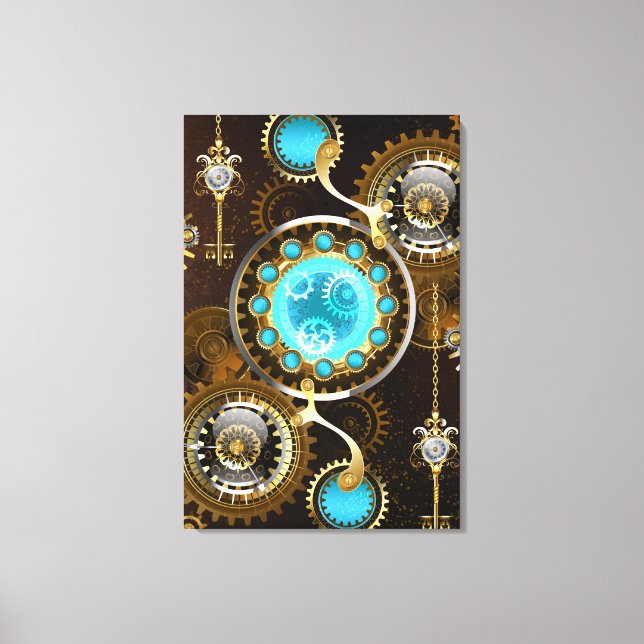 Toile Steampunk Rusty Background (Recto)