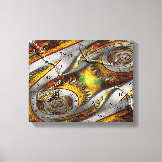 Toile Steampunk - Spirale - continuum du temps spatial (Recto)