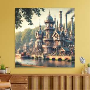 Toile Steampunk Victorian Industrial Factory