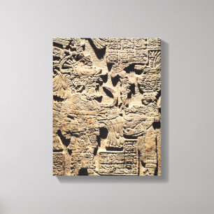 Toile Stela représentant un prêtre et une femme