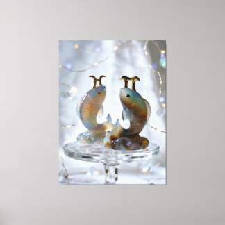 Toile Sternzeichen Fische Glasskulpturen
