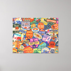 Toile Stickers de surf