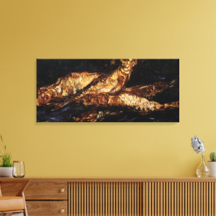 Toile Still Life with Bloaters par Vincent van Gogh