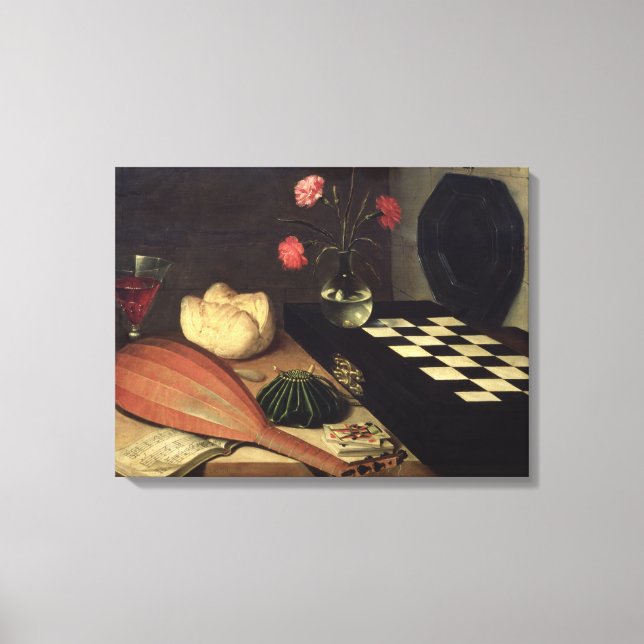 Toile Still Life with Chess-board, 1630 (Recto)