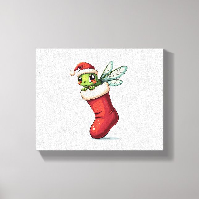 Toile Stocker la libellule du champignon (Recto)