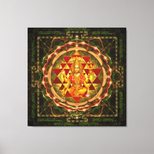 Toile Stotram sur Devi Lakshmi- Shri Yantra