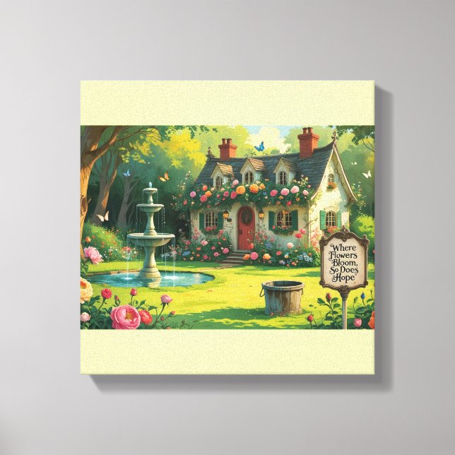 Toile Stretched Canvas Print-Inspirational Quote. (Recto)